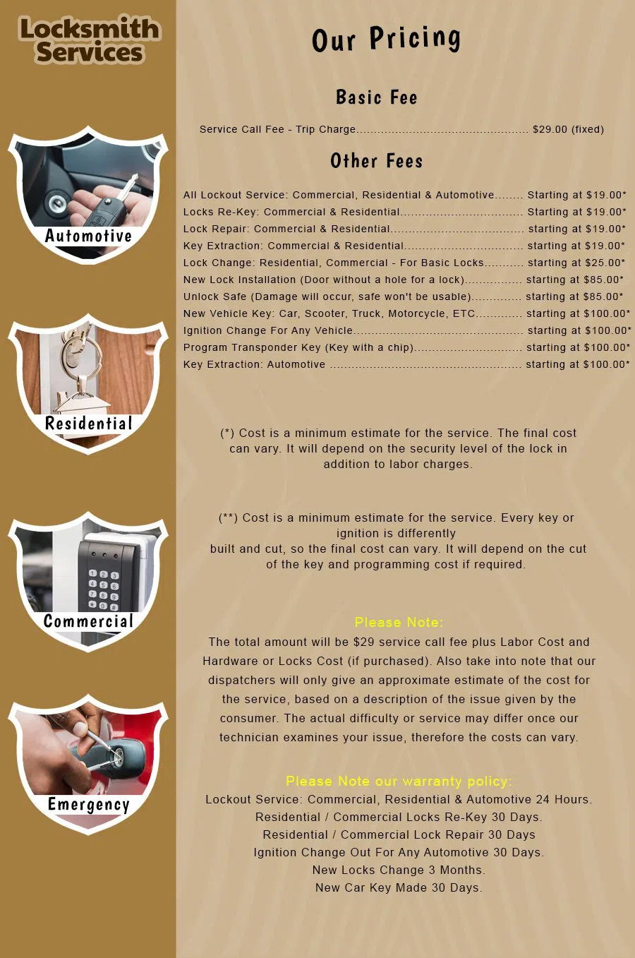 Temple Terrace FL Locksmith Store Temple Terrace, FL 813-422-6816